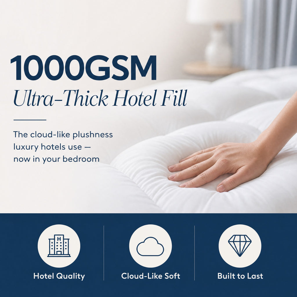 Hotel Luxury Topper and Pillow Bundle