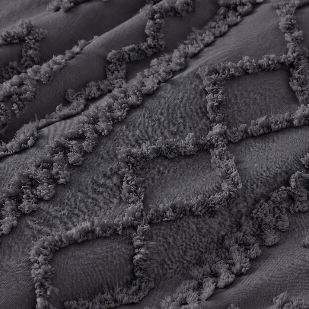 Tufted comforter detail, Dark Grey
