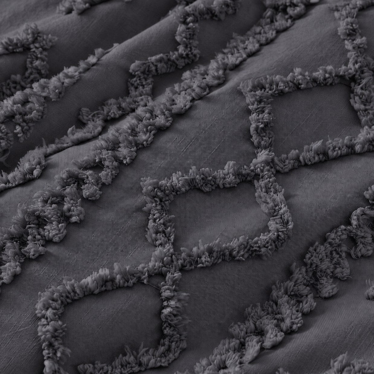 Tufted comforter detail, Dark Grey
