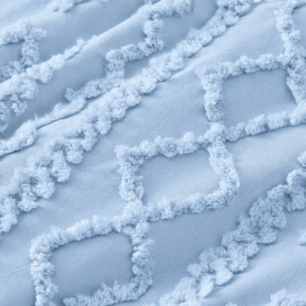 Tufted comforter detail, Dusty Blue