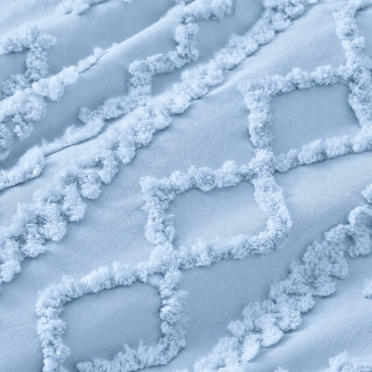 Tufted comforter detail, Dusty Blue