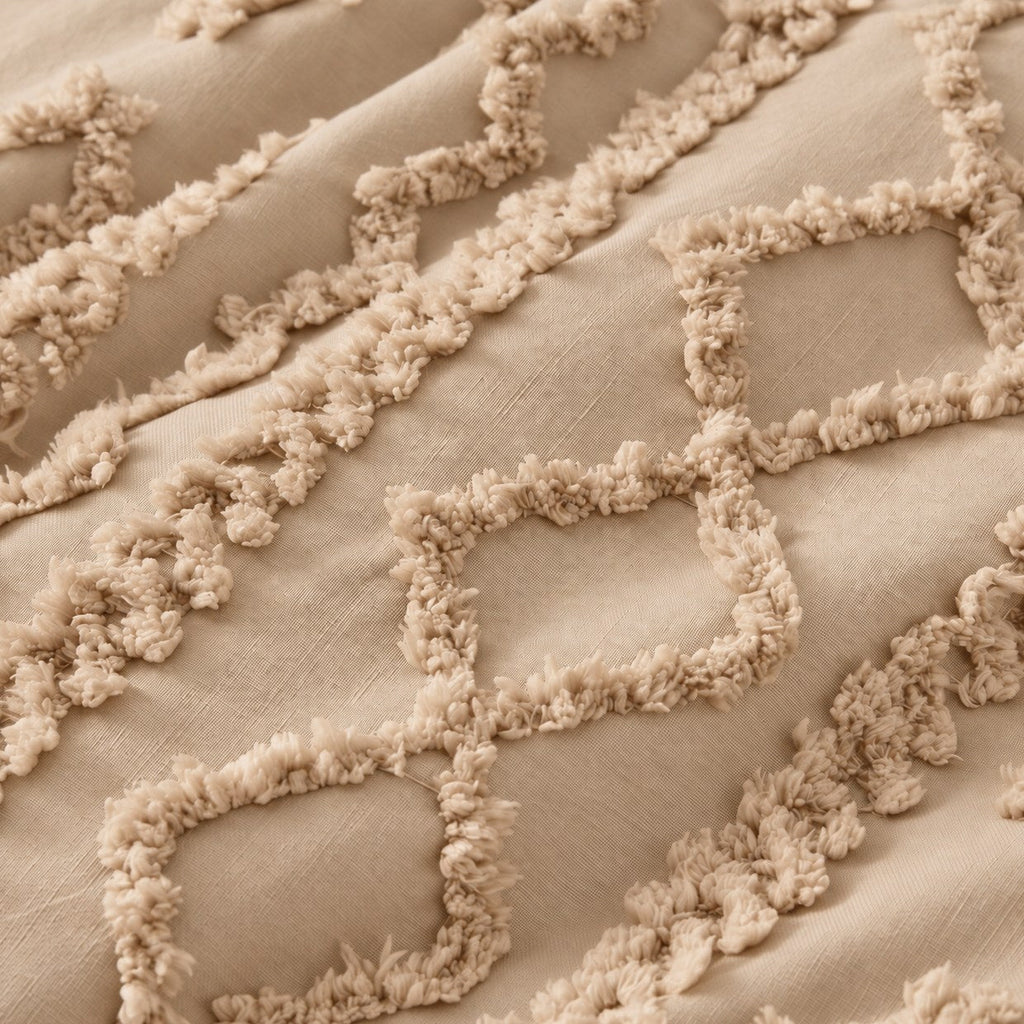 Tufted comforter detail, Khaki