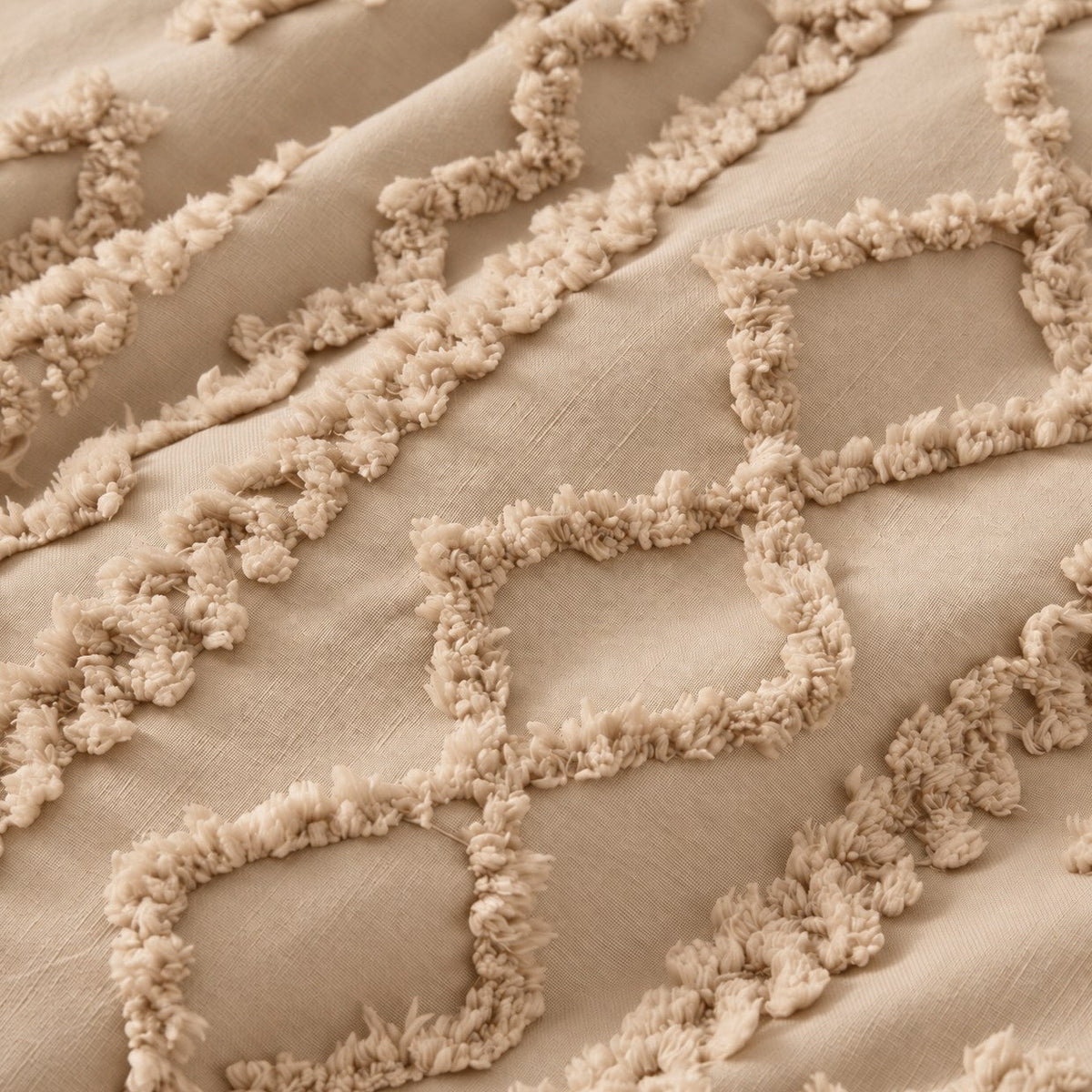 Tufted comforter detail, Khaki
