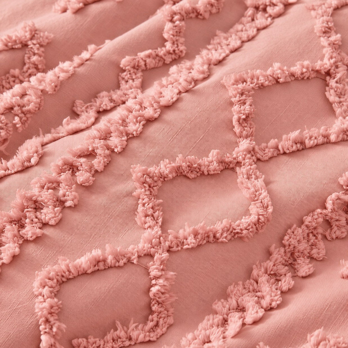 Tufted comforter detail, Pink